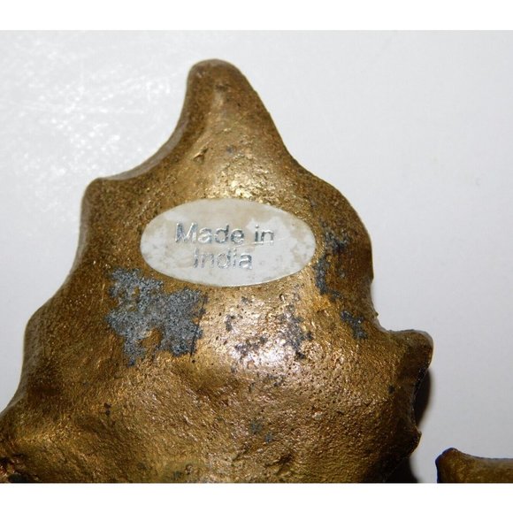 Vintage 4.5" Brass Maple Leaf Wall Hook - Picture 4 of 4
